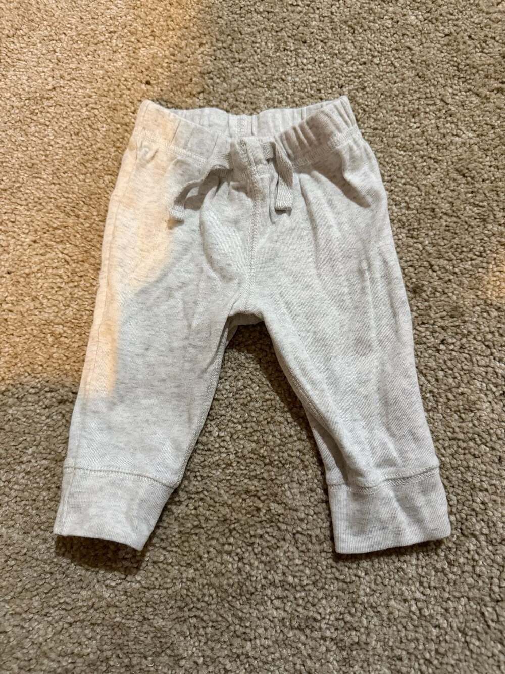 Carter's Pull On Jogger Pants Size 3M Gray Heather Cotton